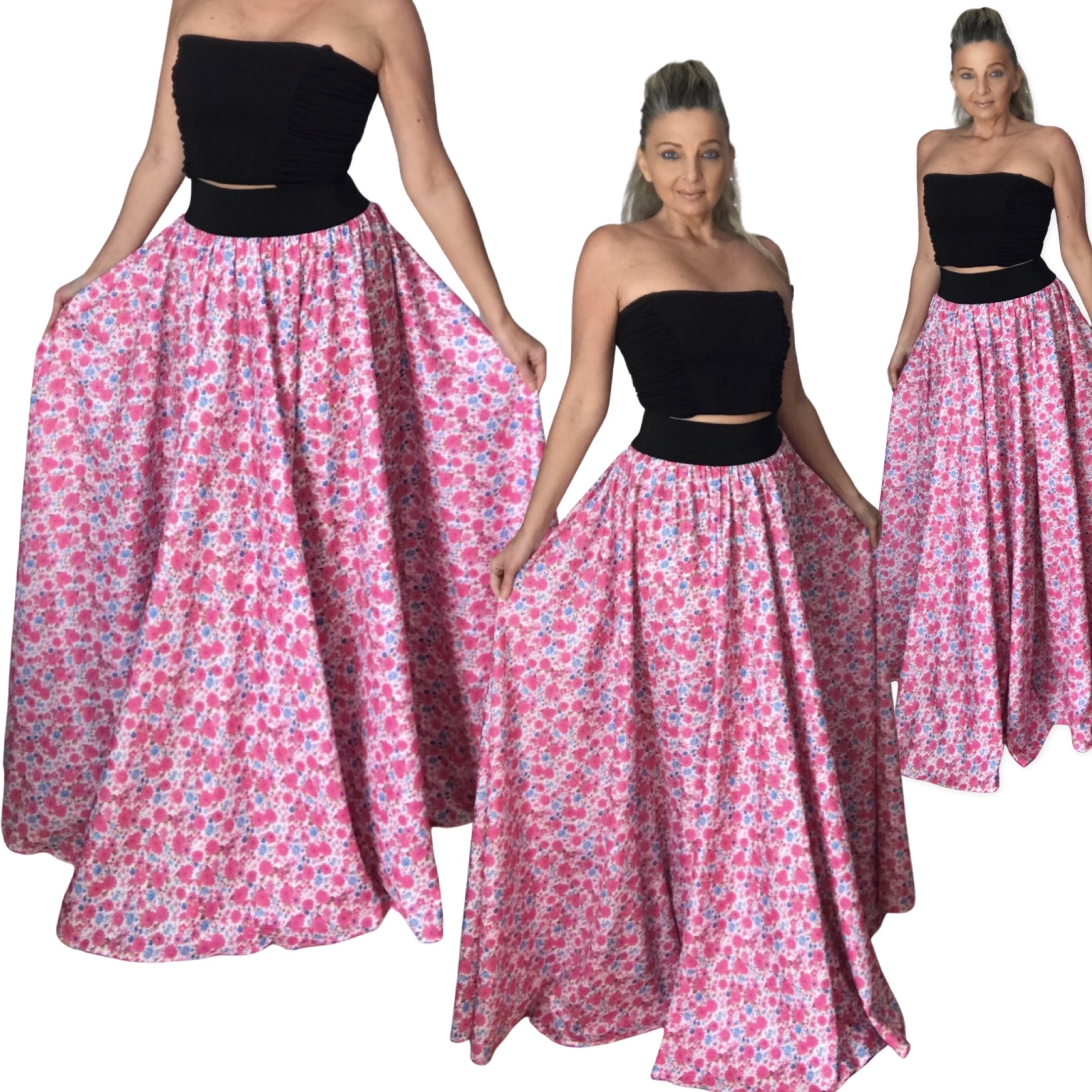 Dlouhá sukně - maxi sukně BOROS SK-L-FLW 077